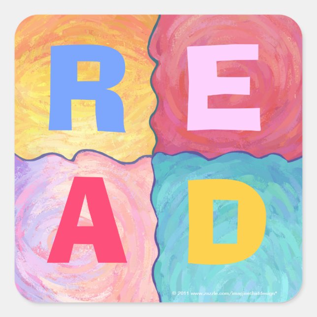 Aufkleber LESEN (Vorderseite)