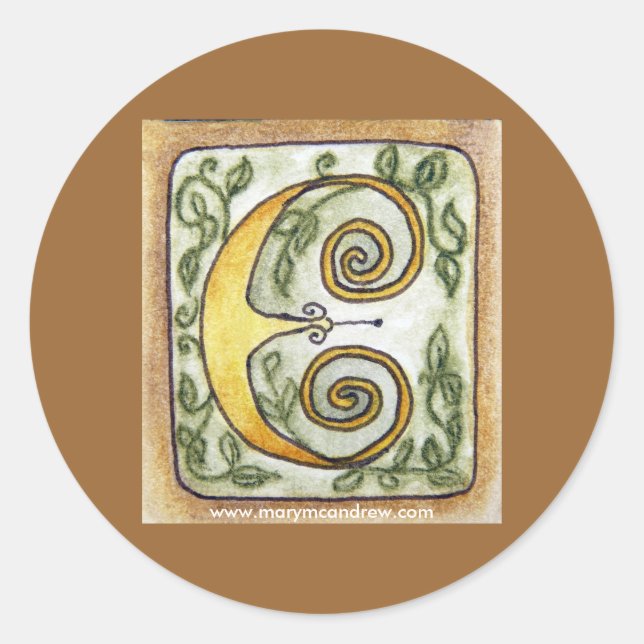 Aufkleber "Letter E" (Vorderseite)