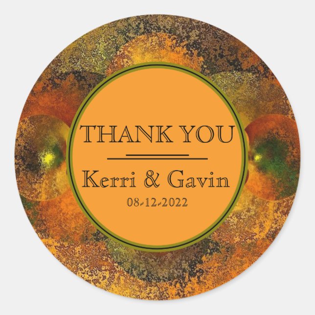 Aufkleber "Leuchtprogramme" (Herbst-Brautparty) (Vorderseite)