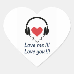 Aufkleber Liebe ich Liebe Sie