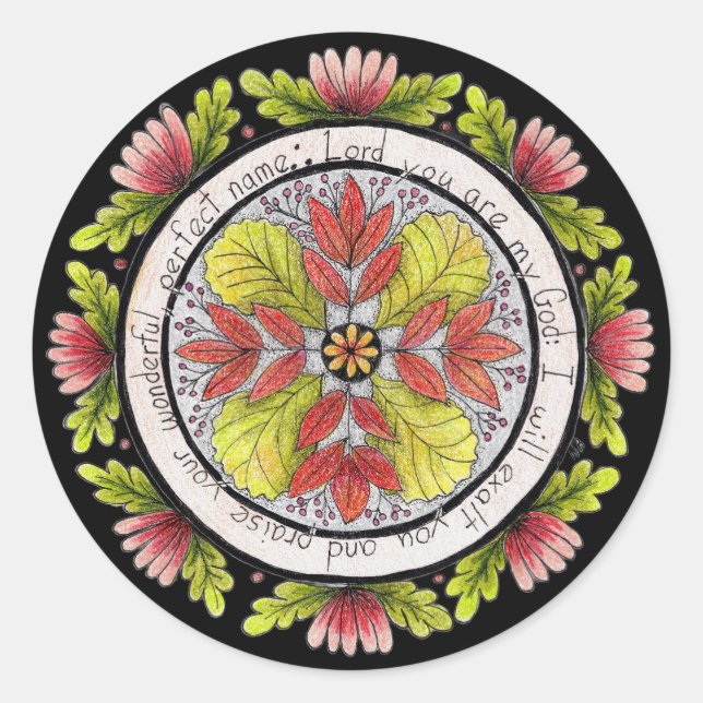 Aufkleber "Lord My God" (Vorderseite)