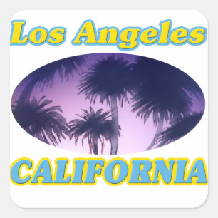 Aufkleber "Los Angeles California Palm Trees"