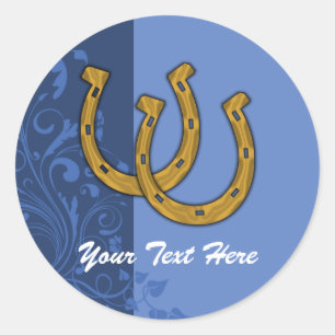 Aufkleber - Lucky Horseshoe Floral