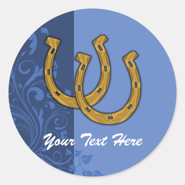 Aufkleber - Lucky Horseshoe Floral (Vorderseite)