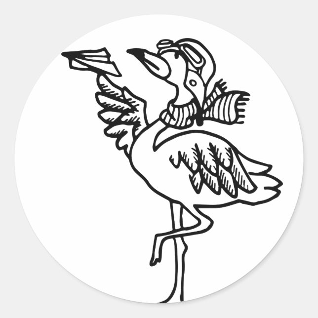 Aufkleber - lustiges Tier - (Vorderseite)