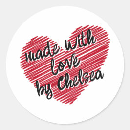 Aufkleber "Made with Liebe"