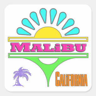 Aufkleber "Malibu Colorful 1"