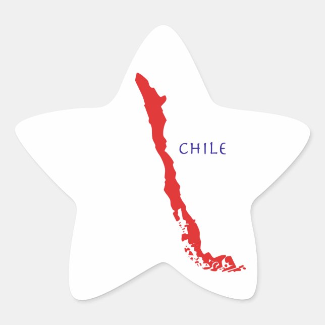Aufkleber Mapa Chile 1 (Vorderseite)