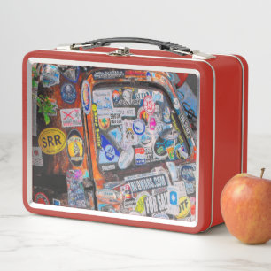 Aufkleber Metall Brotdose