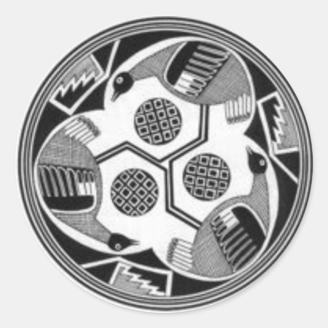 Aufkleber "Mimbres Birds" (2) (Vorderseite)