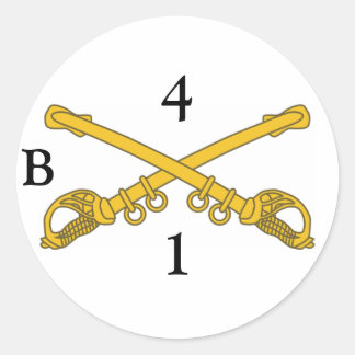 Aufkleber mit 4cav-Insignien, 4, 1, B