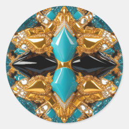 Aufkleber mit Bahamas-Farbdesign