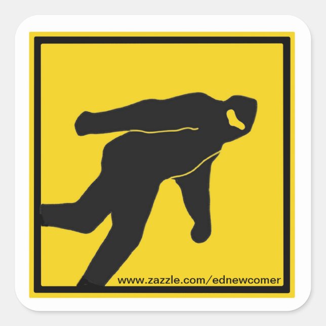 Aufkleber mit Bigfoot Yield (Vorderseite)