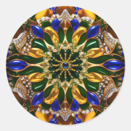 Aufkleber mit brasilianischem Farbdesign