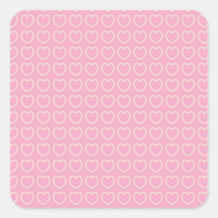 Aufkleber mit dem rosa Herz