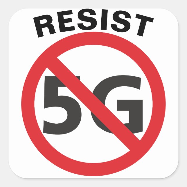 Aufkleber mit der 5G-Restart (Vorderseite)
