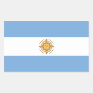 Aufkleber mit der Flagge Argentiniens