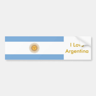 Aufkleber mit der Flagge Argentiniens Autoaufkleber