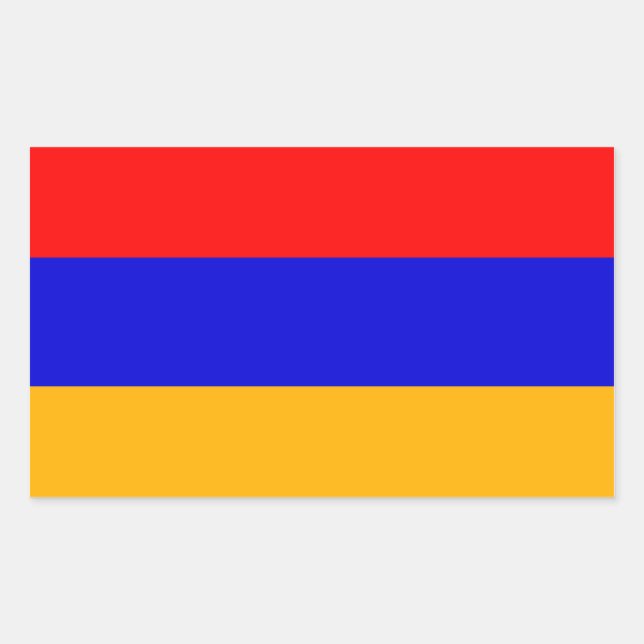 Aufkleber mit der Flagge Armeniens (Vorderseite)