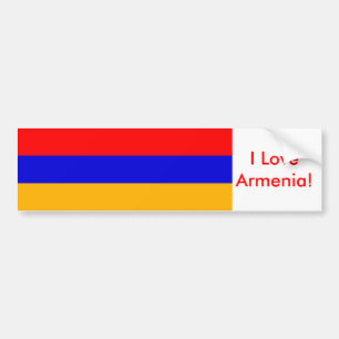 Aufkleber mit der Flagge Armeniens Autoaufkleber