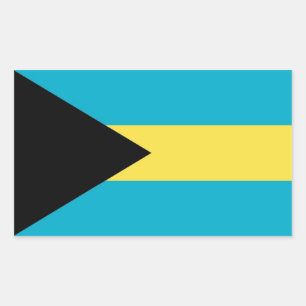 Aufkleber mit der Flagge Bahamas