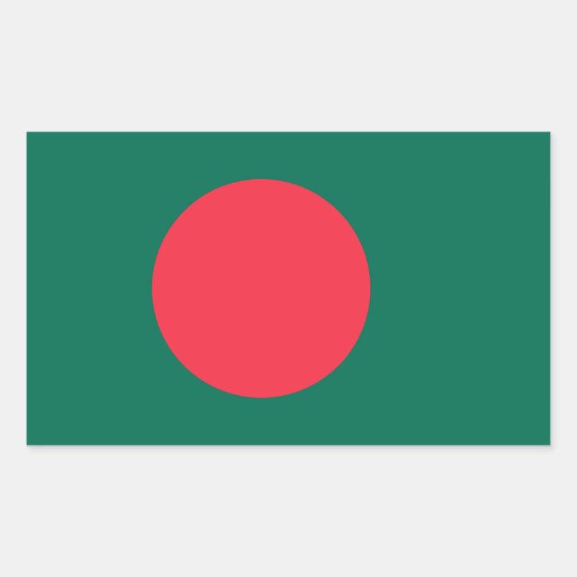 Aufkleber mit der Flagge Bangladeschs (Vorderseite)
