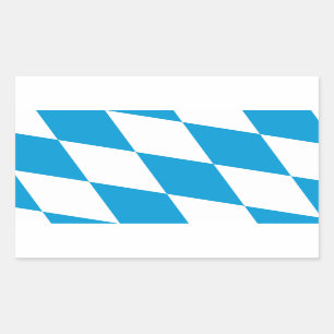 Aufkleber mit der Flagge Bayerns, Deutschland