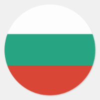 Aufkleber mit der Flagge Bulgariens