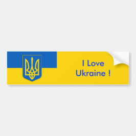 Aufkleber mit der Flagge der Ukraine Autoaufkleber