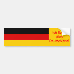 Aufkleber mit der Flagge Deutschlands Autoaufkleber