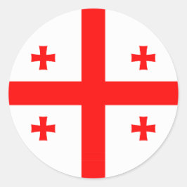 Aufkleber mit der Flagge Georgiens