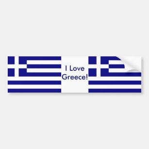 Aufkleber mit der Flagge Griechenlands Autoaufkleber