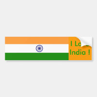 Aufkleber mit der Flagge Indiens