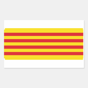 Aufkleber mit der Flagge Kataloniens, Spanien