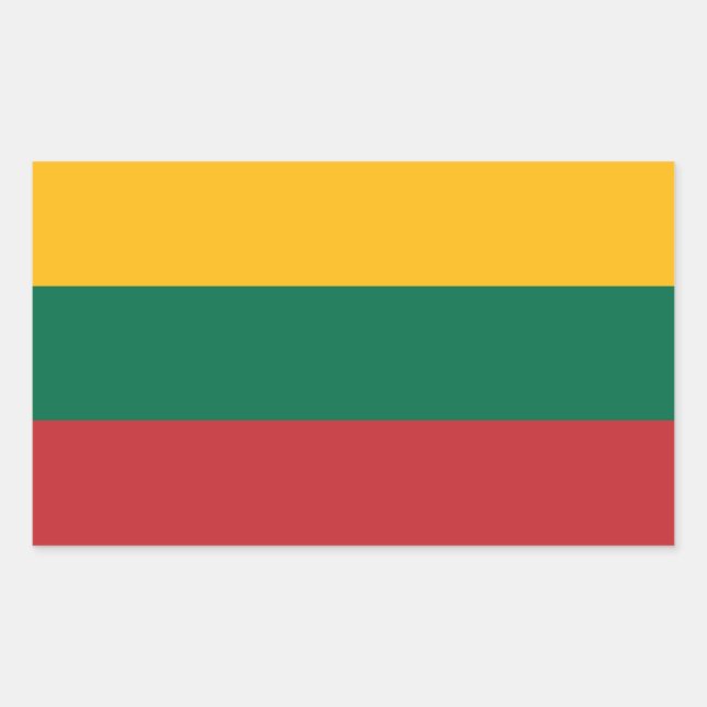 Aufkleber mit der Flagge Litauens (Vorderseite)
