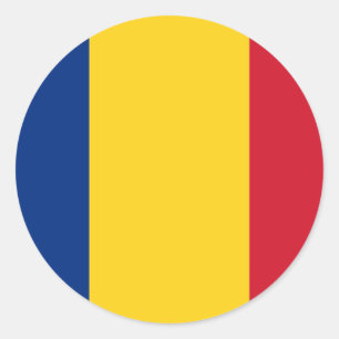 Aufkleber mit der Flagge Rumäniens