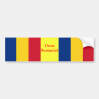 Aufkleber mit der Flagge Rumäniens