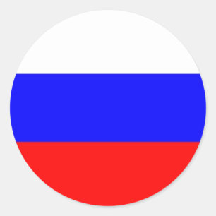 Aufkleber mit der Flagge Russlands