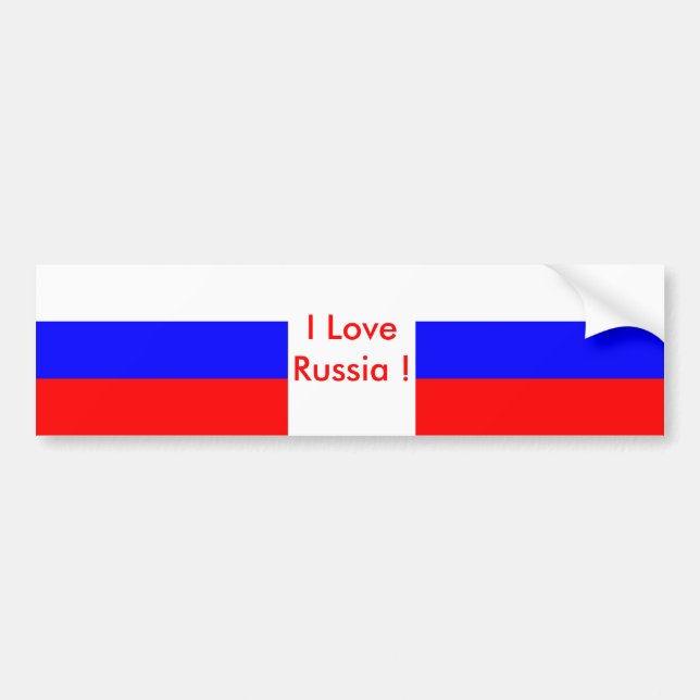 Aufkleber mit der Flagge Russlands Autoaufkleber (Vorne)