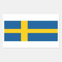 Aufkleber mit der Flagge Schwedens