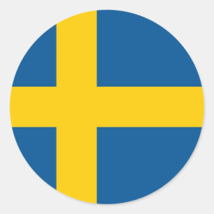 Aufkleber mit der Flagge Schwedens