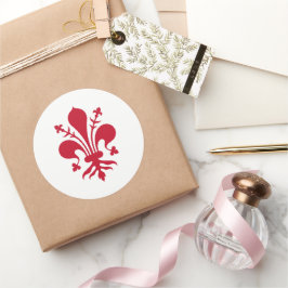 Aufkleber mit der Flagge von Florenz, Italien