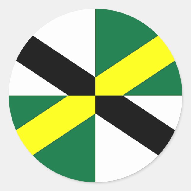 Aufkleber mit der Flagge von Monterey, Kalifornien (Vorderseite)