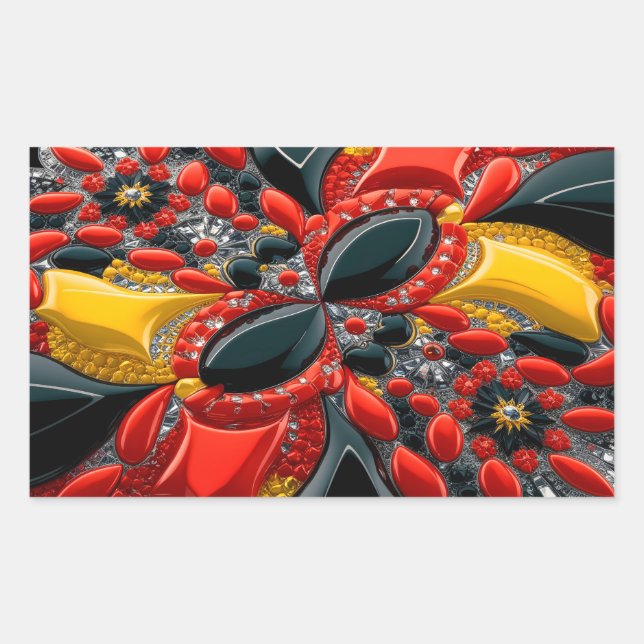 Aufkleber mit deutschen Farben (Vorderseite)