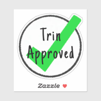 Aufkleber mit eigener Zulassung