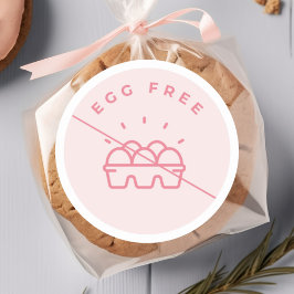 Aufkleber mit eiweißfreiem Allergiealarm