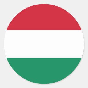 Aufkleber mit Flagge Ungarns