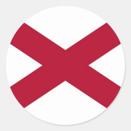 Aufkleber mit Flagge von Alabama