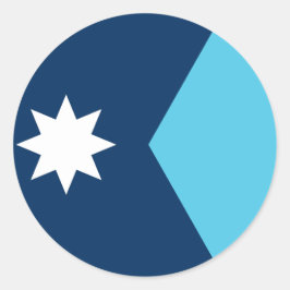 Aufkleber mit Flagge von Minnesota, USA