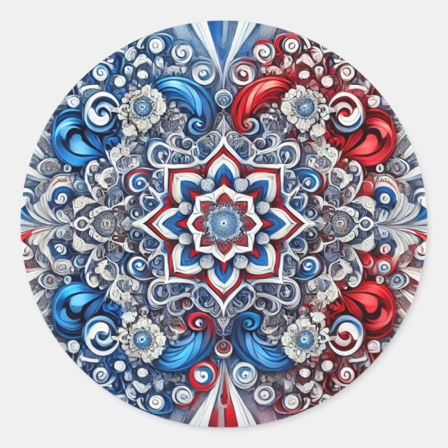 Aufkleber mit französischer Farbgestaltung (Vorderseite)